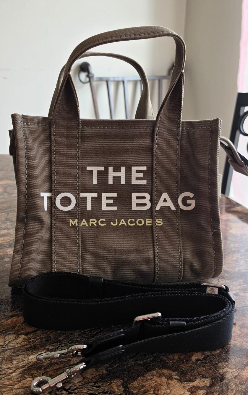 Marc Jacobs The Canvas Small Tote Bag Slate Green M0016493-372 Crossbody
